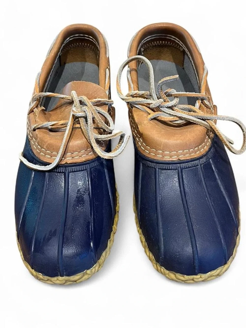 Classic Navy and Tan Duck Shoes - Lace-Up Outdoors